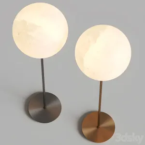 Slide mineral floor lamps