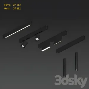 Built in magnetic lamps universe