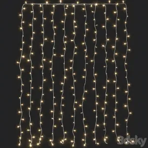 Garland on the window