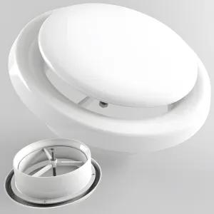 Ventilation plastic diffuser