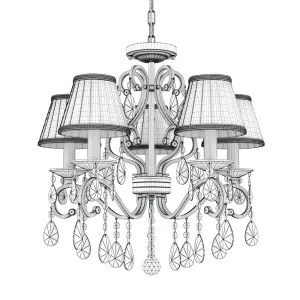 Elegant chandelier arm
