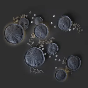 Ceiling decor water lily fish