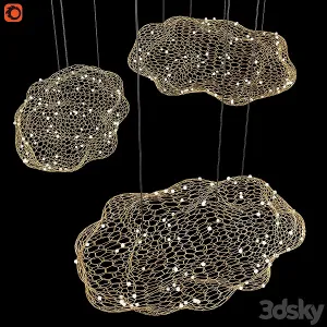 Chandelier hanging clouds