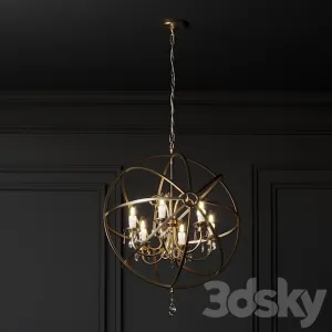 Ballard design nicolette crystal orb chandelier
