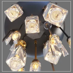 Chandelier axis arm fixture