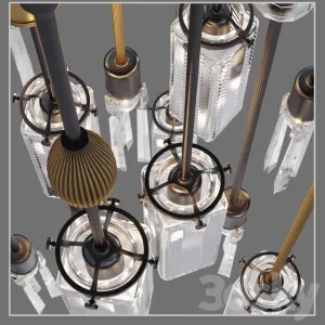 Chandelier axis arm fixture