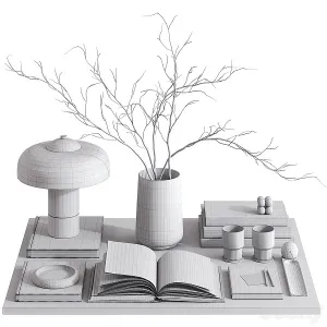 Decorative set with giovannitable lamp