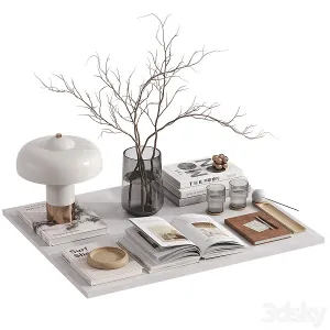 Decorative set with giovannitable lamp