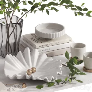 Decorative set with meridian lamp