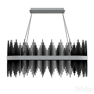 Chrome glass chandelier garda decor