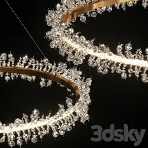 Crystal ring chandelier thera