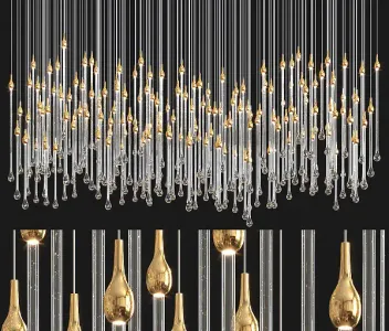 Glockiny tear drop chandelier