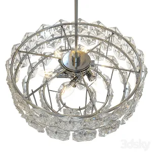 Kinkeldey hexagonal crystal chandelier