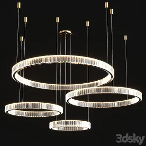 Modern crystal chandelier set
