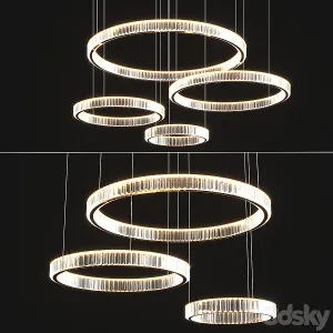 Modern crystal chandelier set
