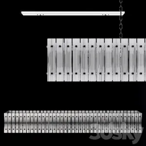 Restoration hardware san marco linear chandelier nickel