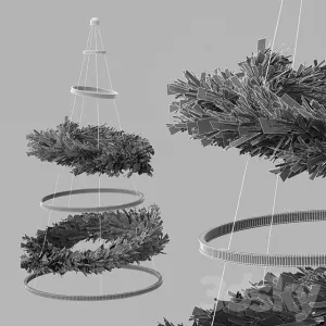 Pampas chandelier