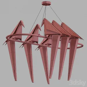 Perch light chandelier heads
