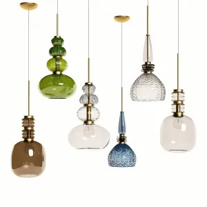 Suspended lamps carnival by vintage