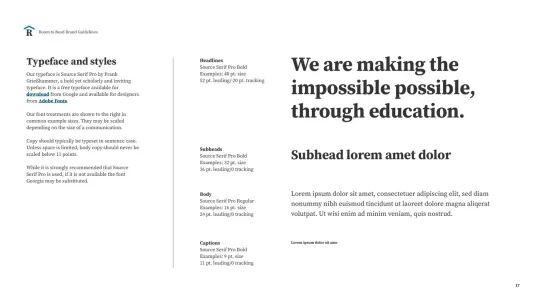 Room to Read Brand Guidelines