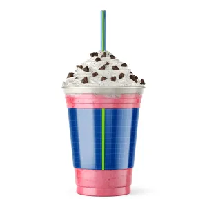 Coffee Cup Topped With Cookie Pieces