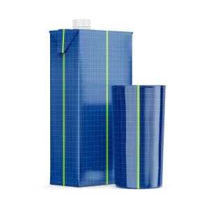 L Carton Pack With Orange Juice Glass