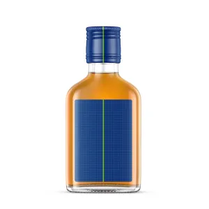 Clear Glass Whiskey Bottle 3