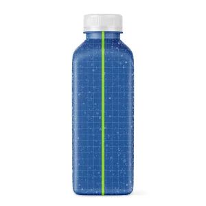 Green Smoothie Bottle With Condensation