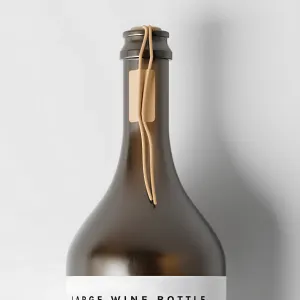 Large Red Wine or Champagne Bottle 07