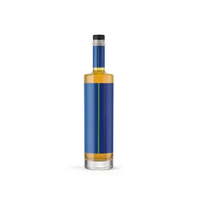 Ml Flint Glass Kendo Bottle With Whisky