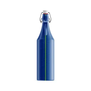 White Glass Bottle W