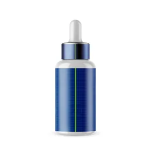 Glossy Dropper Bottle With Metal Cap