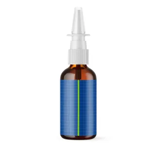 Amber Glass Nasal Spray Bottle
