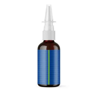 The Dark Amber Glass Nasal Spray Bottle