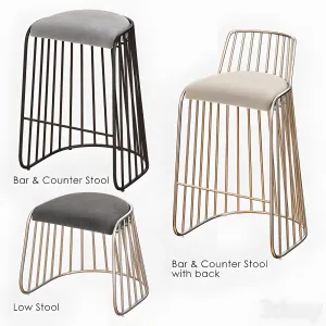 Brides veil bar chair counter stool