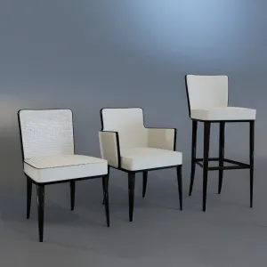 Contemporary bridge armchair PRINCESS