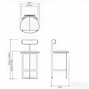 Park place bar stool by man of s