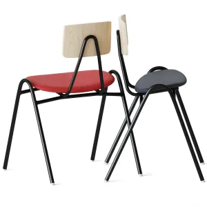 Leather wood chair tuoli isku