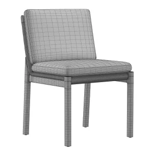 Mesa teak dining side chair