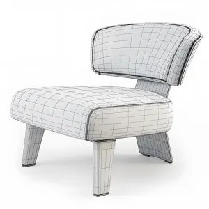 Minotti creed armchair wood