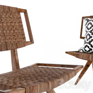 Wicker chair rotang chair nomad makum