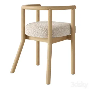 Crate barrel white horse upholstered kids play chair by leanne ford