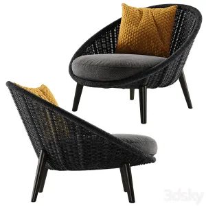 Minotti lido cord armchair