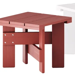 Crate outdoor table by hay