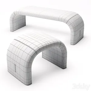 Eclipse bench pouf