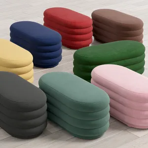 Ferm living velour pouf oval