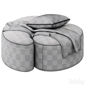 Goa poufs by etro home interiors