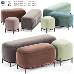 Hemlock ottoman