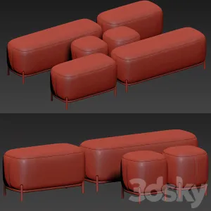 Hemlock ottoman