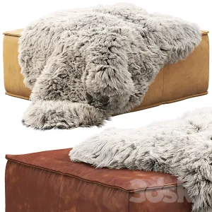 Joybird lyle leather ottoman